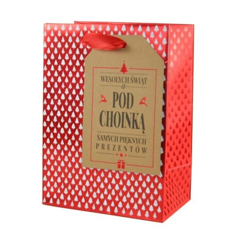 Torba prezentowa torebka ozdobna Bożenarodzenie Kukartka (QPS)
