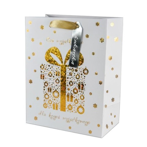 Torba prezentowa torebka ozdobna Bożenarodzenie Kukartka (QPS)