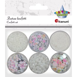 Zestaw dekoracyjny Titanum Craft-Fun Series konfetti, cekiny, koraliki (339367)