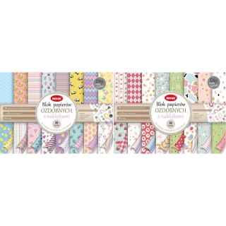 Papier ozdobny A4 Blok do scrapbookingu mix [mm:] 295x210 Rexus (100648)