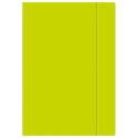 Teczka kartonowa na gumkę A4+ limonkowa Interdruk (TEGUFLUOL)