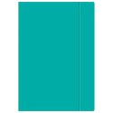 Teczka kartonowa na gumkę A4+ turkusowy Interdruk (TEGUFLUOT)