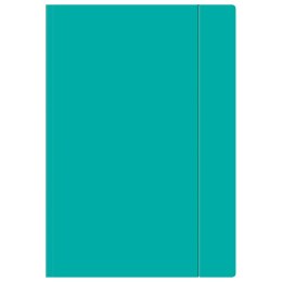 Teczka kartonowa na gumkę A4+ turkusowy Interdruk (TEGUFLUOT)