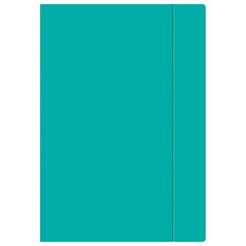 Teczka kartonowa na gumkę A4+ turkusowy Interdruk (TEGUFLUOT)