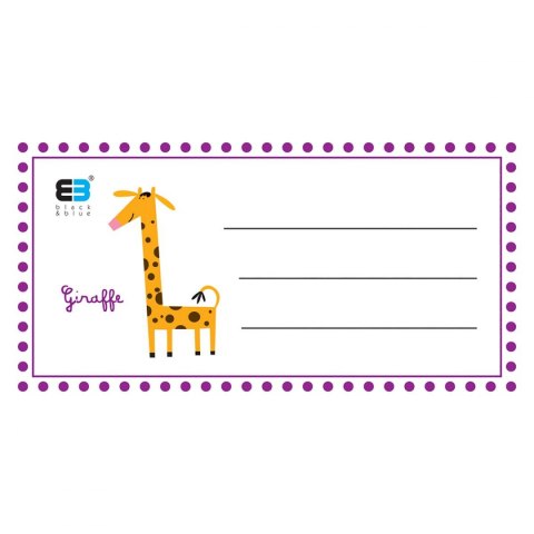 Naklejka (nalepka) B&B KIDS Interdruk (NAKZESB&B)