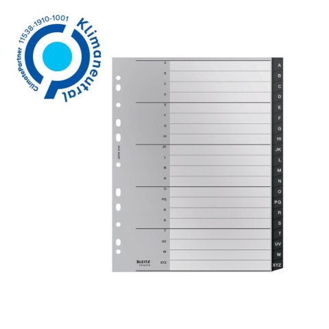 Przekładka numeryczna Leitz Recycle A4+ czarne A-Z (12190000) Przekładka numeryczna Leitz Recycle A4+ czarne A-Z (12190000)
