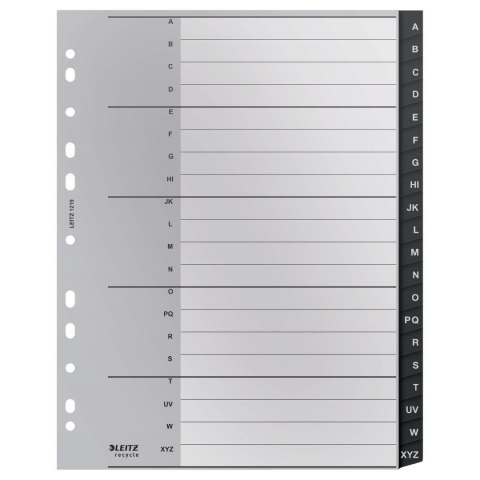 Przekładka numeryczna Leitz Recycle A4+ czarne A-Z (12190000) Przekładka numeryczna Leitz Recycle A4+ czarne A-Z (12190000)