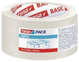 Taśma pakowa Tesa Basic 50mm przezroczysta 66m (58570-00000-00)