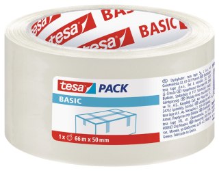 Taśma pakowa Basic 50x66 [mm x m] przezroczysta Tesa (58570-00000-00)