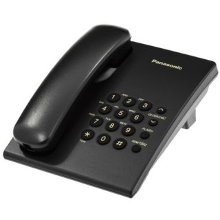 Telefon Panasonic KX-TS500PDB przewodowy czarny