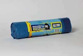 Worki 35L a'15 z taśmą niebieskie