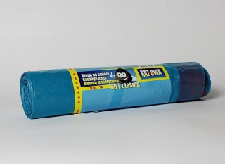 Worki 60L a'10 z taśmą niebieskie