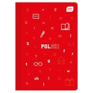 Zeszyt tematyczny A5 Język polski 60k. 70g linia Interdruk