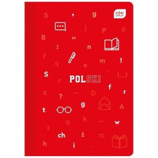 Zeszyt tematyczny A5 Język polski 60k. 70g linia Interdruk