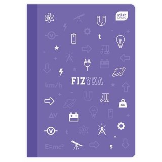 Zeszyt tematyczny A5 fizyka 60k. 70g krata Interdruk