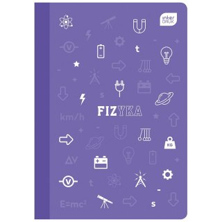 Zeszyt tematyczny A5 fizyka 60k. 70g krata Interdruk