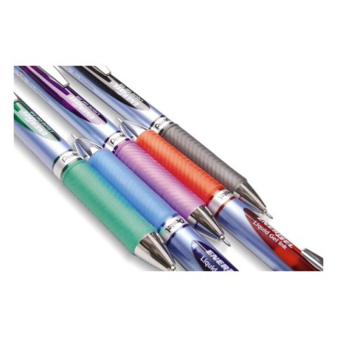 Cienkopis ENERGEL BLN 75 wkład niebieski 0,25mm 4kol. Pentel