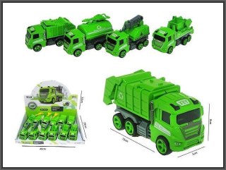 Samochód metalowy, służby miejskie 13cm z napędem 4-rodzaje Hipo (HX127)