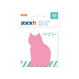 Notes samoprzylepny Stick'n kot różowy 50k [mm:] 70x70 (21774)