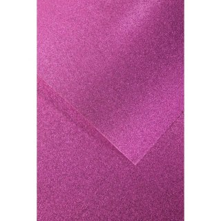 Papier ozdobny (wizytówkowy) A4 brokatowy liliowy 210g Galeria Papieru (208108)