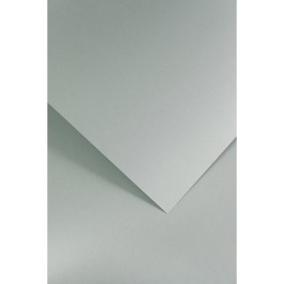 Papier ozdobny (wizytówkowy) A4 gładki jasnoszary satynowany szary 210g Galeria Papieru (205504)