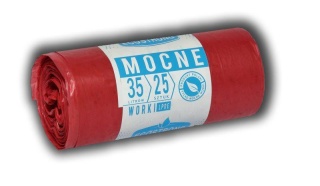 Worki na śmieci 35L LD CZERWONE 25'