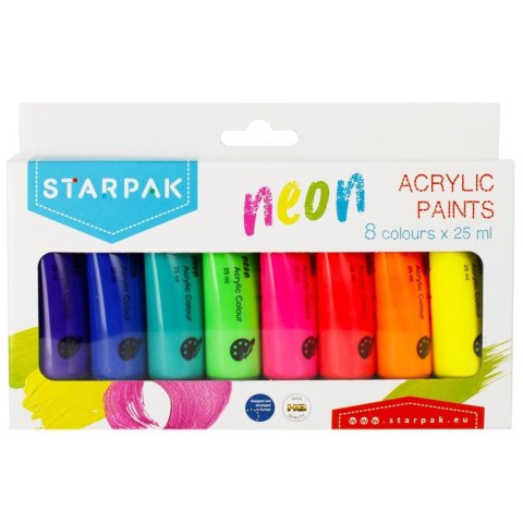 Farba akrylowa Starpak kolor: mix (484981) Farba akrylowa Starpak kolor: mix (484981)