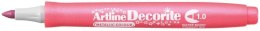 Marker permanentny Artline metaliczny decorite, różowy 1,0mm pędzelek końcówka (AR-033 8 8)