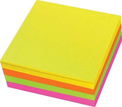 Notes samoprzylepny (karteczki) mix fluo 400k [mm:] 76x76 Titanum (YGSF-02)