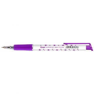 Długopis zielony gwiazdki wkład zielony 0,5mm Toma (TO-069)