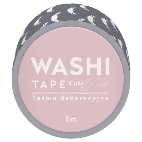 Taśma ozdobna taśma samoprzylepna CUTE GIRL 15x5 [mm x m] mix Interdruk (5902277303837)