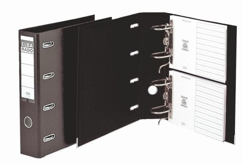 Segregator dźwigniowy podwójny mechanizm RADO A4 75mm czarny Elba (100551851)