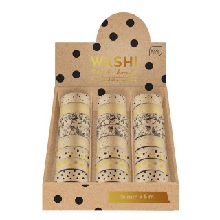 Taśma ozdobna taśma samoprzylepna GLAM 15x5 [mm x m] mix Interdruk (5902277303820)