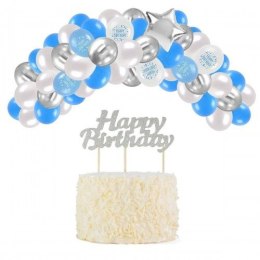 Zestaw party balony urodzinowe dla chłopca LUX - 53 elementy Arpex (KP6739)