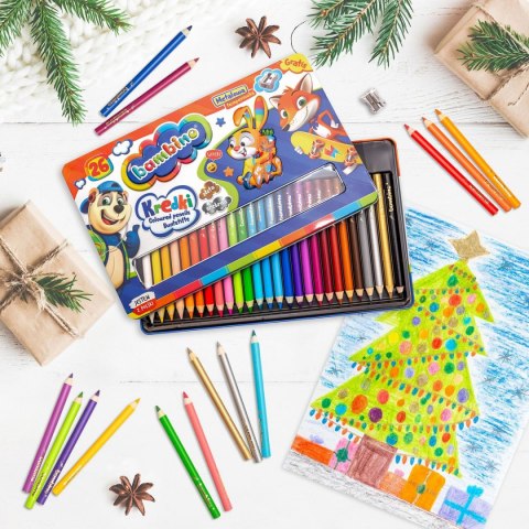 Kredki ołówkowe Bambino 26 kol. St.Majewski