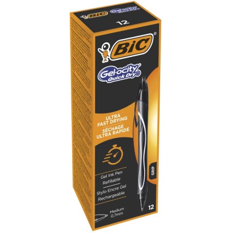 Długopis żelowy długopis wymazywalny wkład czarny 0,3mm Bic (94987)