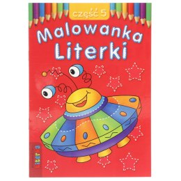 Książeczka edukacyjna Literka Malowanka - Literki część 5