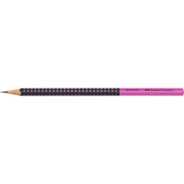 Ołówek Faber Castell Grip 2001 Two Tone czarny/różowy HB (517011FC)