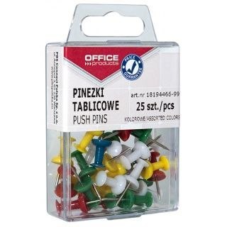 Pinezki beczułki kolor: mix 25 szt Office Products (18194466-99)