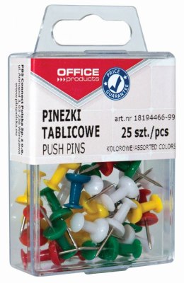 Pinezki Office Products beczułki kolor: mix 25 szt (18194466-99)