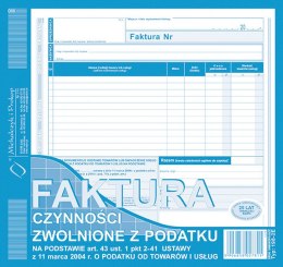 Druk offsetowy Michalczyk i Prokop Faktura VAT 2/3 A4 80k. (198-2E)