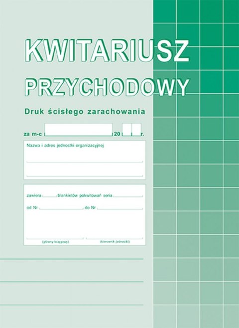 Druk samokopiujący Michalczyk i Prokop Kwitariusz przychodowy A5,oryg.+ 2 kopie A5 60k. (400-3) Druk samokopiujący Michalczyk i Prokop Kwitariusz przychodowy A5,oryg.+ 2 kopie A5 60k. (400-3)