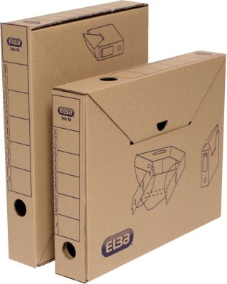 Pudło archiwizacyjne A4 Tric 10 brązowy tektura [mm:] 265x550x 340 Elba (100552622)