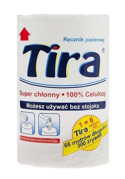Ręcznik rolka Jumbo Role 300 100% celuloza kolor: biały Tira