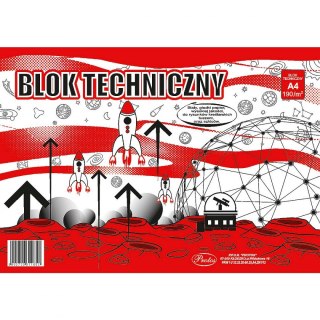 Blok techniczny A4 biały 190g 10k Protos