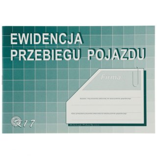Druk offsetowy A5 Ewidencja przebiegu pojazdów (bez kosztów) A5 32k. Michalczyk i Prokop (K17)
