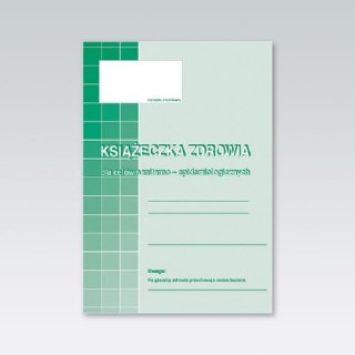 Druk offsetowy A6 Książeczka zdrowia dla celów sanitarno-epidemiologicznych 8k. Michalczyk i Prokop (530-5)