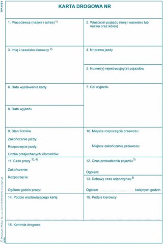 Druk offsetowy A5 O pap. Karta drogowa 80k. Michalczyk i Prokop (815-3)