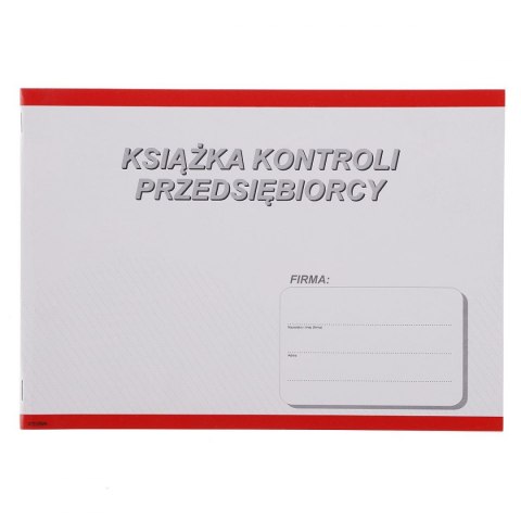 Druk offsetowy książka kontroli przedsiębiorcy A4 A4 20k. Stolgraf (P58)