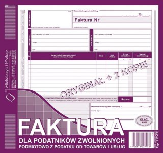 Druk samokopiujący 2/3 A4 S o/2k faktura VAT 81k. (212-2E)